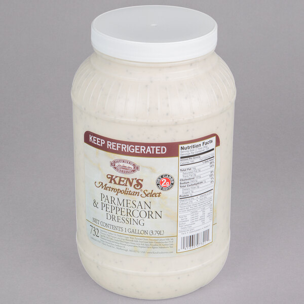 Ken's Foods, Inc. 1 Gallon Select Parmesan and Peppercorn Dressing