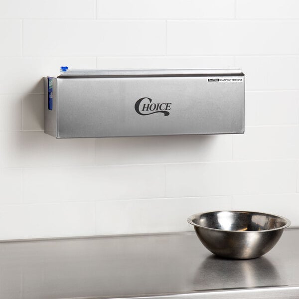 wall mounted foil and plastic wrap dispenser