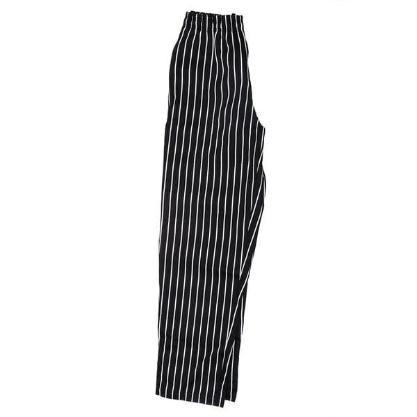 a black and white striped pants