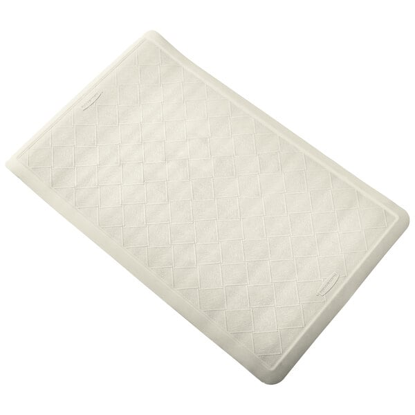 Rubbermaid 1982724 Safti Grip 22 1 2 X 14 White Rubber Bath Mat