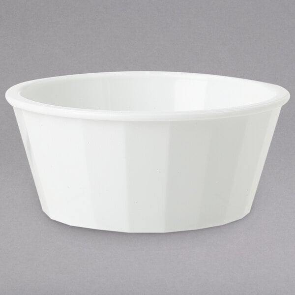 GET ER-020-W 2 oz. White Fluted SAN Plastic Ramekin - 48/Case