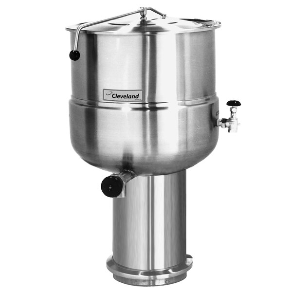 Cleveland KDP60 60 Gallon 2/3 Steam Jacketed PedestalMounted Direct