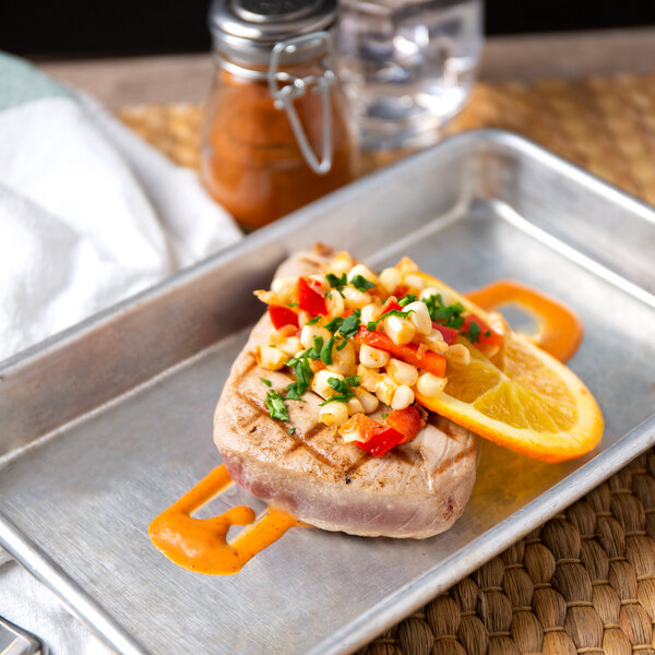 Linton's Seafood 8 oz. Tuna Steaks - 2/Case | WebstaurantStore