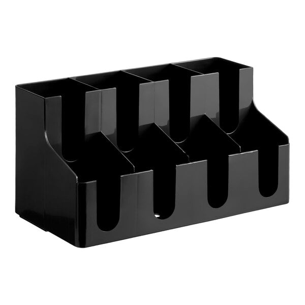 Choice Black 8-Section Countertop Cup and Lid Organizer