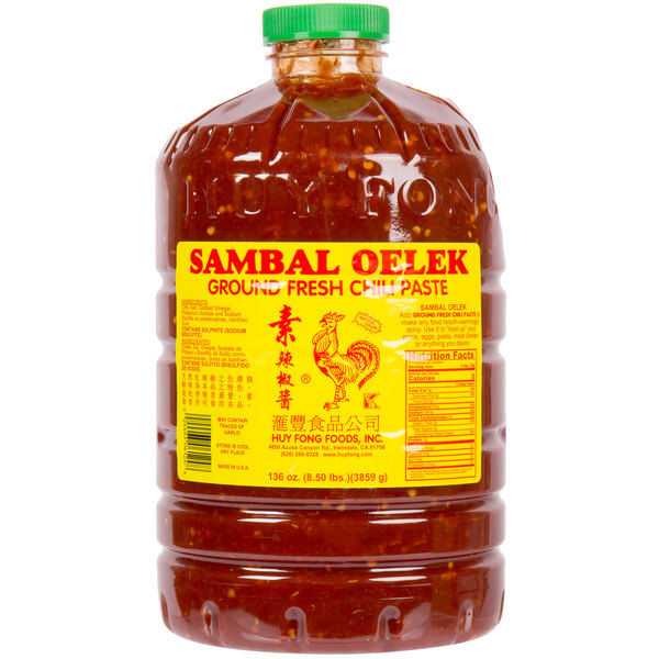 Huy Fong Sambal Oelek Chili Paste 8.5 lb. Container