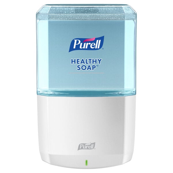 A white Purell ES6 automatic hand soap dispenser.