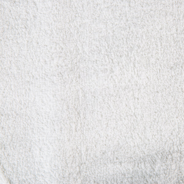 A white Oxford Belleeza hand towel with a textured surface.