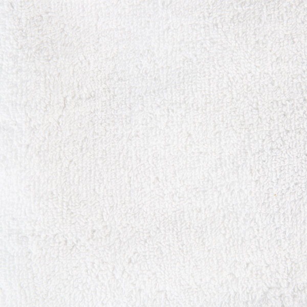 A white Oxford Platinum hand towel with a textured dobby twill border.