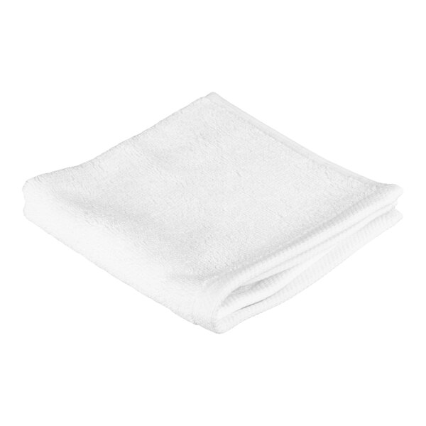 Oxford Platinum 13" x 13" 100% Ringspun 2-Ply Cotton Wash Cloth with Dobby Twill Border 1.5 lb. - 300/Case