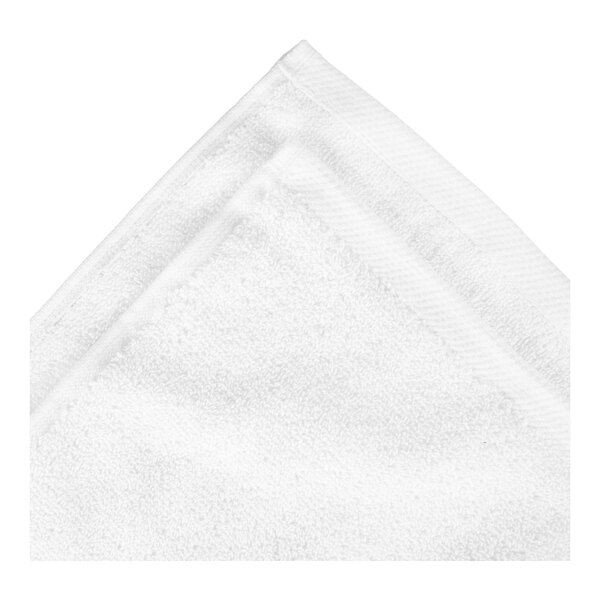 Oxford Platinum 35" x 68" 100% Ringspun 2-Ply Cotton Pool Towel/Bath Sheet with Dobby Twill Border 19 lb. - 24/Case