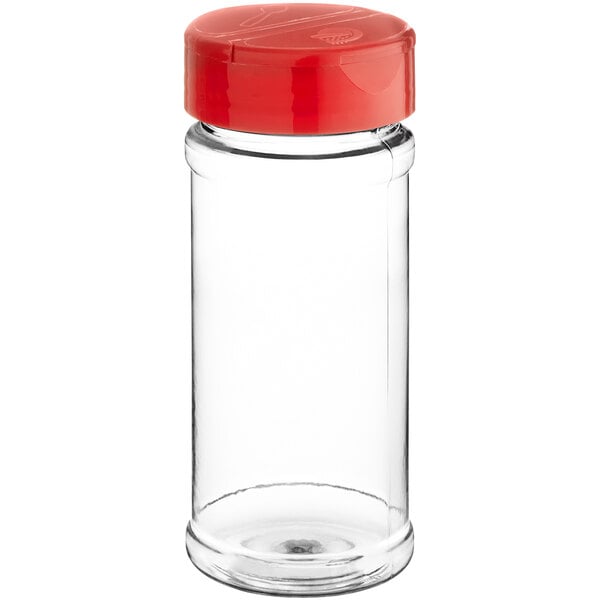 Choice 5 lb. Spice Storage Container w/ Red Lid