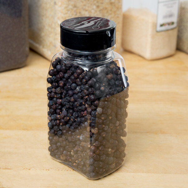 Choice 16 oz. Rectangular Plastic Spice Storage / General Use Container