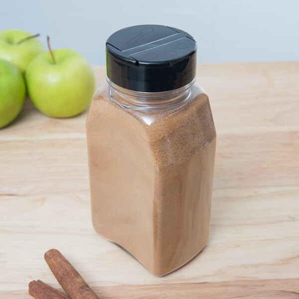 Choice 16 oz. Rectangular Plastic Spice Storage / General Use Container