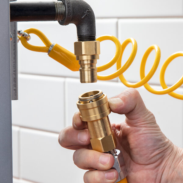 Regency 48" Mobile Gas Connector Hose Kit with 2 Elbows, Full Port Valve, Restraining Device