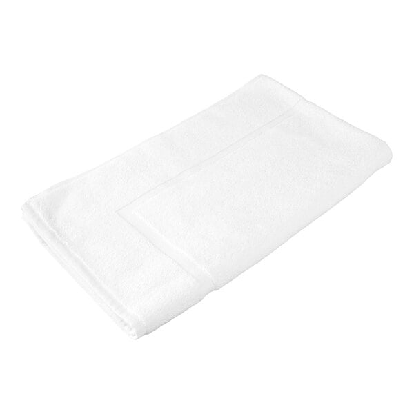 Oxford Reserve 21" x 36" 100% 2-Ply Combed Cotton Bath Mat with Dobby Border 12 lb. - 24/Case
