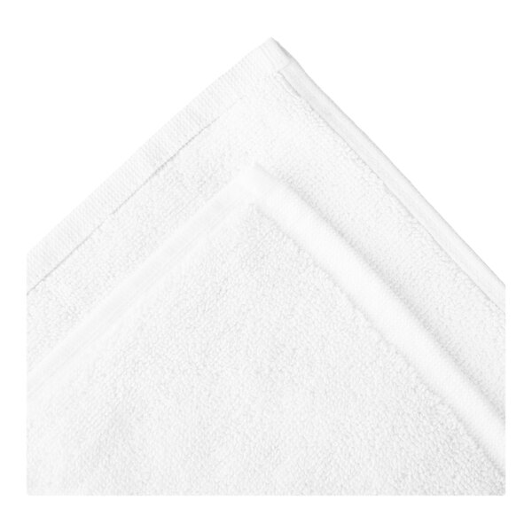 Oxford Reserve 21" x 36" 100% 2-Ply Combed Cotton Bath Mat with Dobby Border 12 lb. - 24/Case