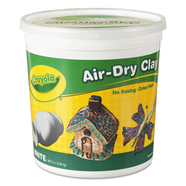 Crayola Air Dry Clay for Kids, Natural White Modeling Clay, 5 lb Bucket