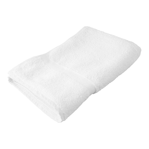 Oxford Regale 27" x 54" 100% Ring Spun Cotton Bath Towel with Dobby Border 15 lb. - 36/Case