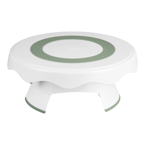Wilton 191005617 12 3/4" High and Low Revolving Plastic Cake Stand / Turntable