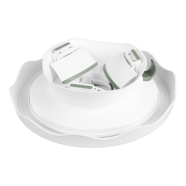 Wilton 191005617 12 3/4" High and Low Revolving Plastic Cake Stand / Turntable