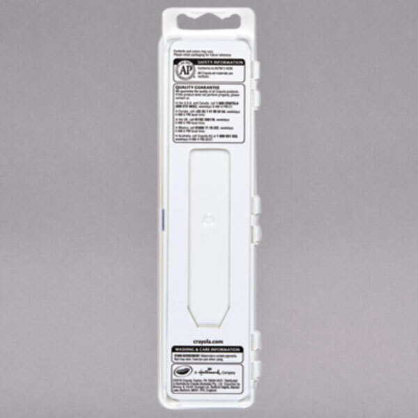 A white plastic box of Crayola Artista II watercolor paints with black text.