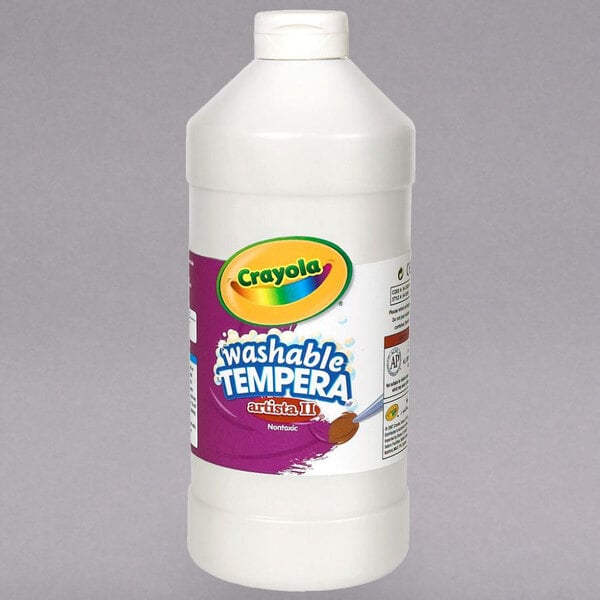 Crayola 543132053 Artista II 32 oz. White Washable Tempera Paint