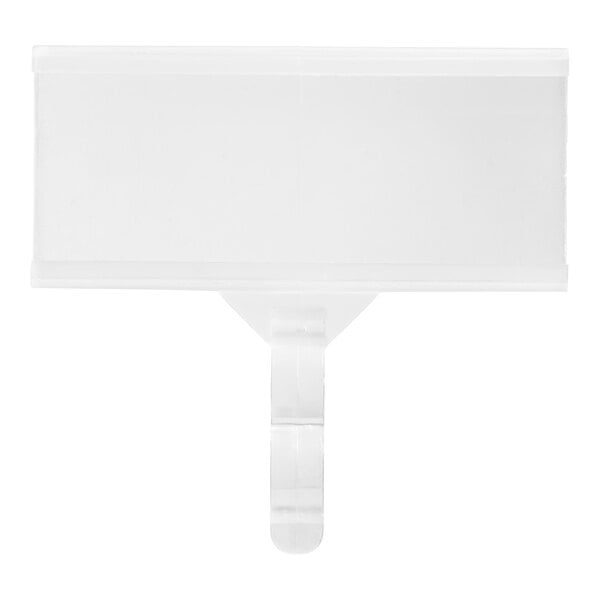 Metro QB03LHCL qwikSIGHT 3" x 1 1/4" Clear Label Holder - 50/Pack