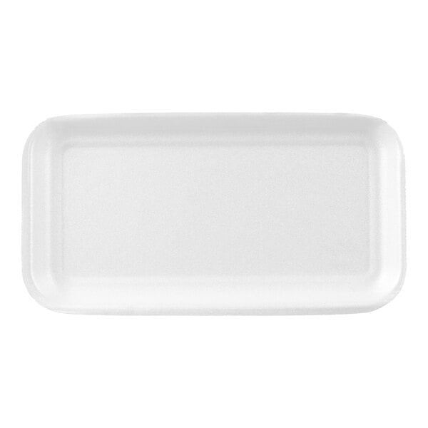 CKF 88117 (#17S) White Foam Meat Tray 8 1/4" x 4 1/2" x 1/2" - 1,000/Case