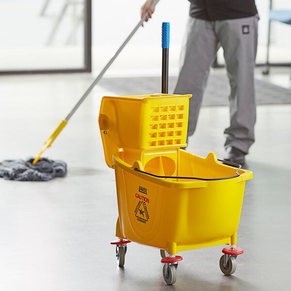 Castered Bucket Mopping Combo