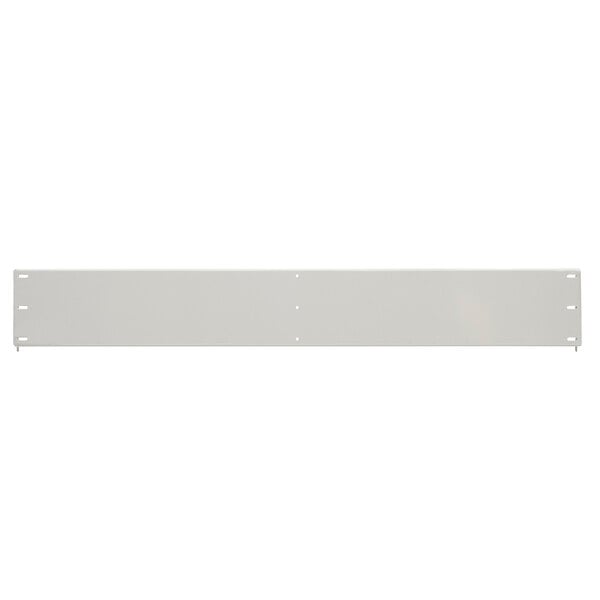 A white rectangular Metro qwikSIGHT louvered panel with holes.