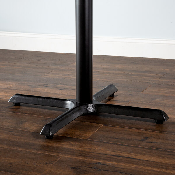 Lancaster Table & Seating Cast Iron 30" x 30" Black 3" Bar Height ...