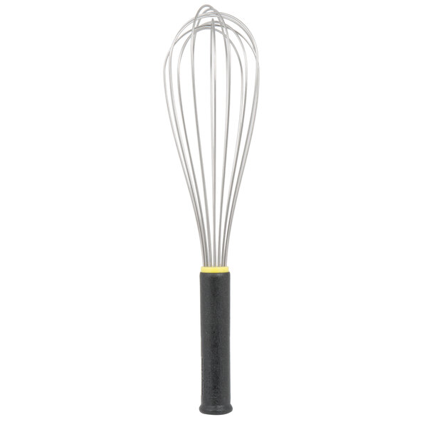 Met Lux Stainless Steel Piano Whisk - with Plastic Comfort Handle - 14 inch - 1 Count Box
