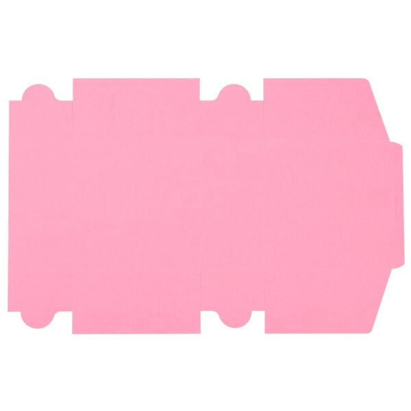 A pink rectangular box with a white border.