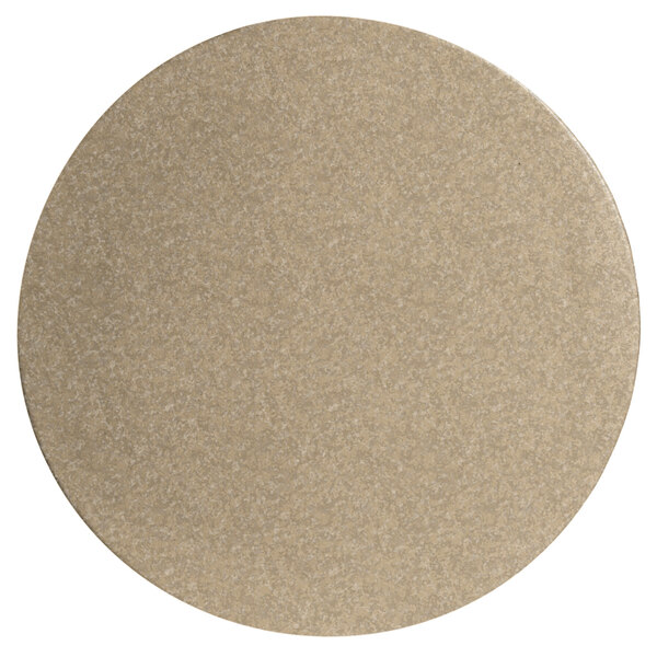 A G.E.T. Enterprises sand granite round disc with a smooth finish.