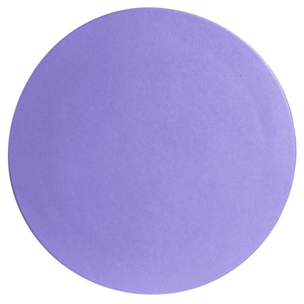 A lavender G.E.T. Enterprises Bugambilia round disc with a textured finish.