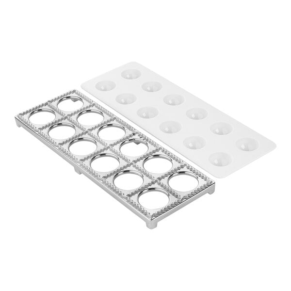 Fox Run Ravioli Maker with Dough Press - 12 Count