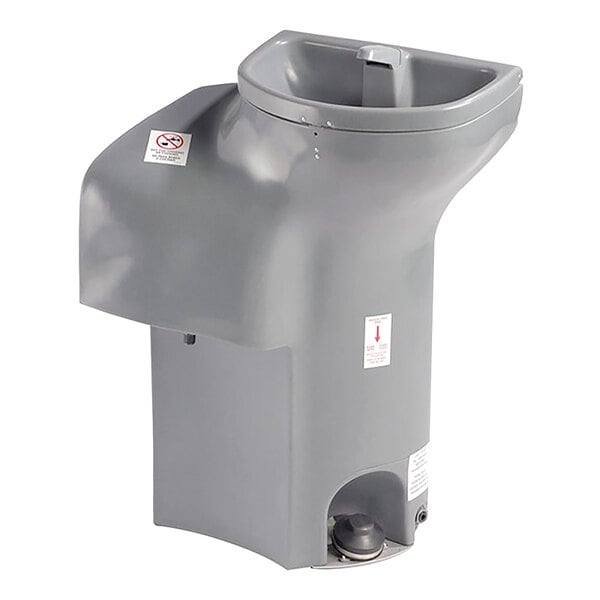 PolyJohn FS30026PC Fleet Gray 20 Gallon Portable Hand Sink with Foot