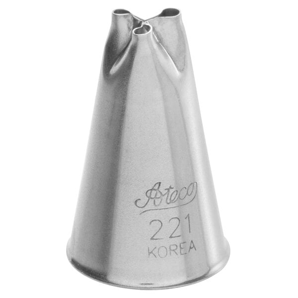An Ateco metal piping tip with the number 21 on it.
