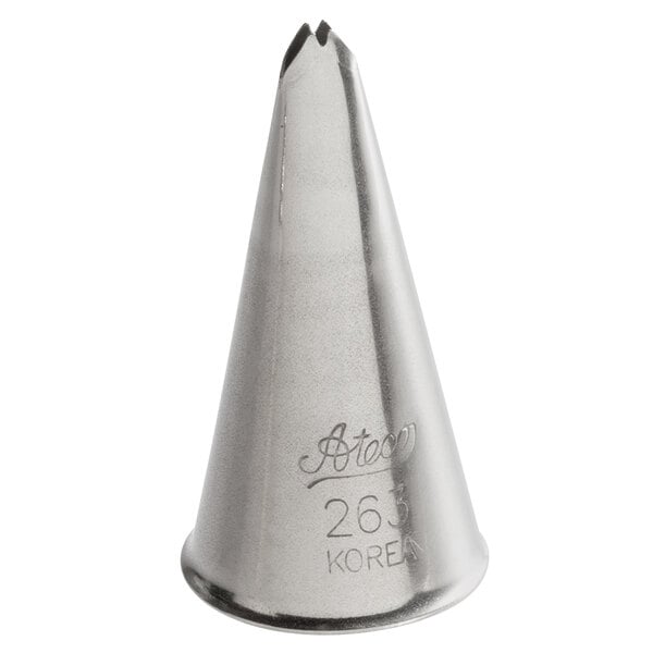 An Ateco metal leaf piping tip.