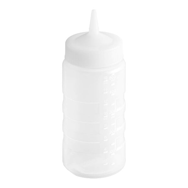 Vollrath 4916-13 Traex® Color-Mate™ 16 oz. Clear Single Tip Wide Mouth Squeeze Bottle