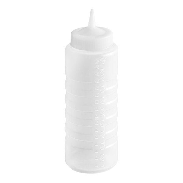 Vollrath 4932-13 Traex® Color-Mate™ 32 oz. Clear Single Tip Standard Squeeze Bottle