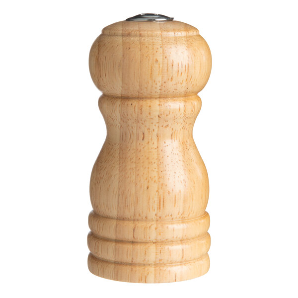 Choice 4" Natural Wooden Salt Shaker