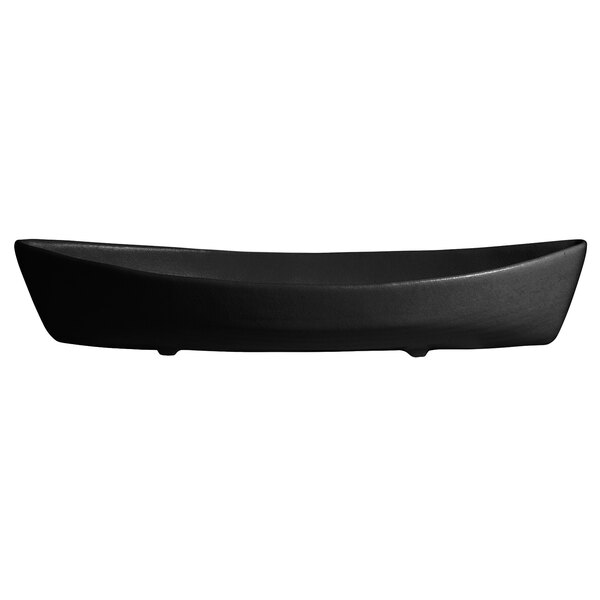 A black rectangular G.E.T. Enterprises Bugambilia deep boat on a white background.