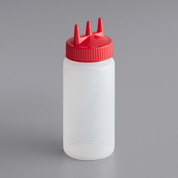Vollrath 12 Oz Clear Plastic Squeeze Bottle - 2 1/4Dia x 8H