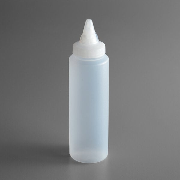 Plastic Squeeze Bottle - With Precision Tip - Clear - 8oz. - 1