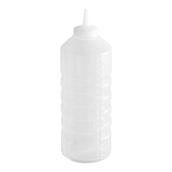 Vollrath 5232-13 Traex® 32 oz. Clear Single Tip Standard Squeeze Bottle