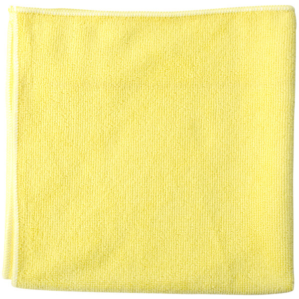 A yellow Unger SmartColor microfiber cloth.