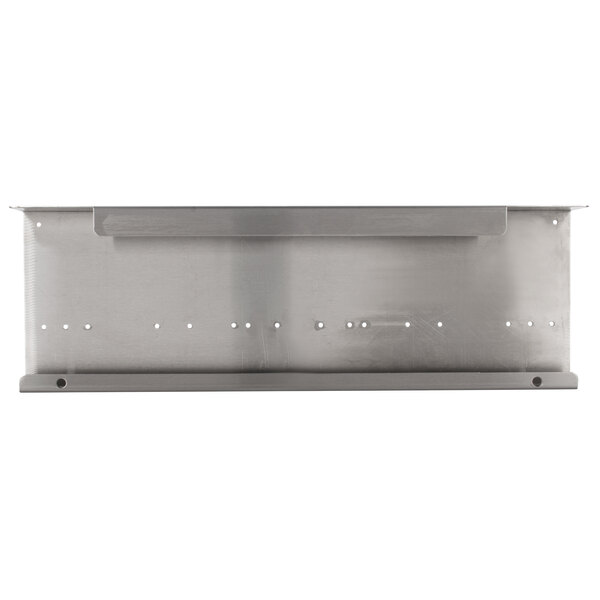 A metal plate with holes in it for mounting a Manitowoc Arctic Pure water filter.