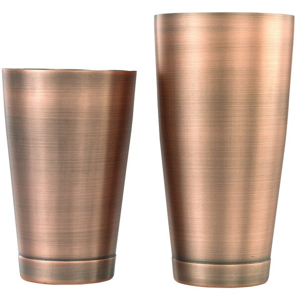 two cups on a white background