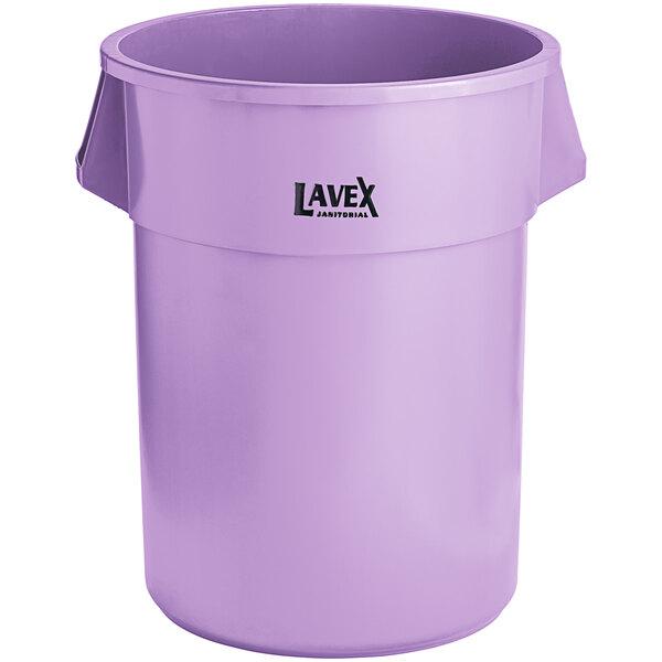 Uline Trash Can with Wheels - 65 Gallon, Red